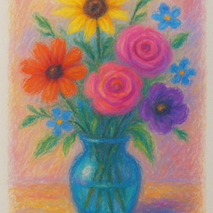 Soft Pastels on paper